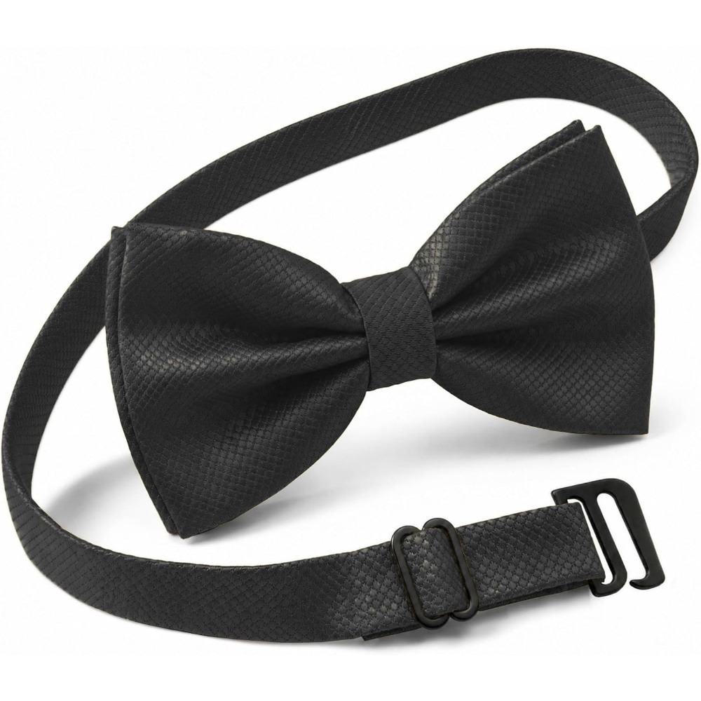 Bow Tie Pre Tied - ربطة عنق جاهزة للرجال من البوليستر