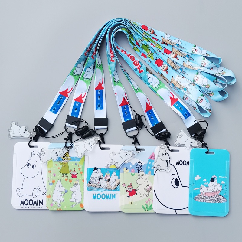 Lanyard Badge Holder - حامل بطاقات صلب بتصميم كرتوني مومين،
