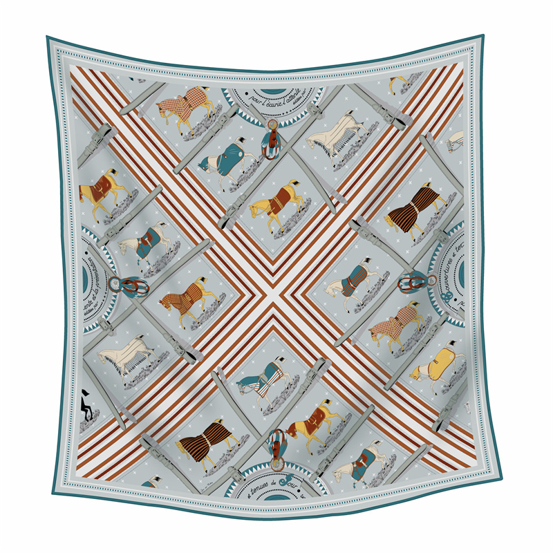 Woven Scarf Blanket - وشاح حريري كشميري مطبوع أنيق بطول