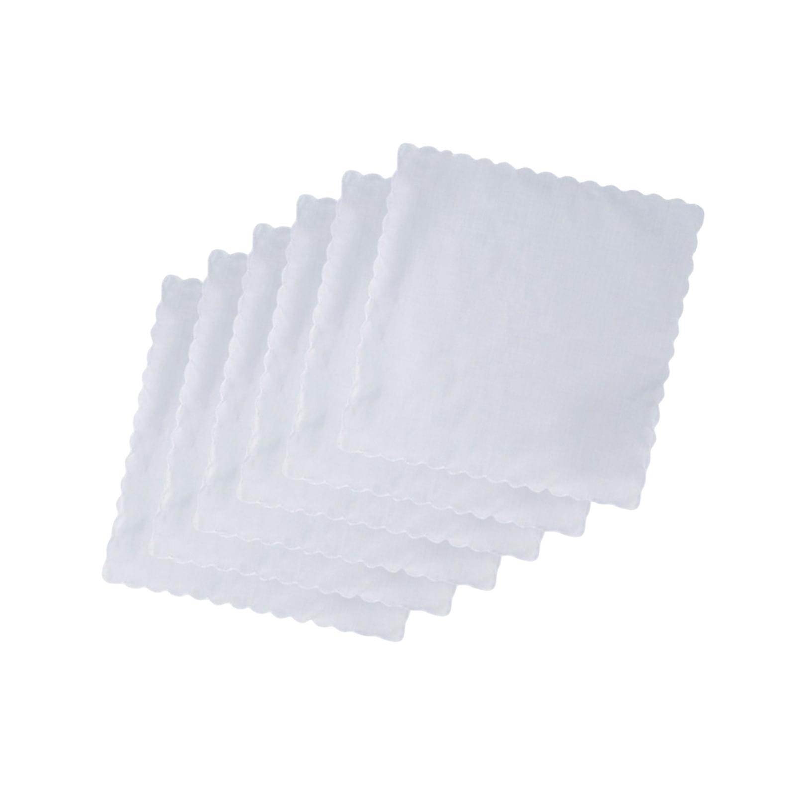 Handkerchief Cotton Men - 6 قطع مناديل قطنية للرجال مناسبة