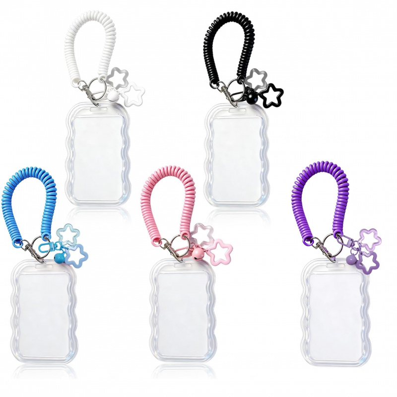 Lanyard Badge Holder - حامل بطاقة هوية فريد بحواف متموجة،
