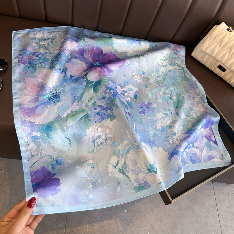 2026 جديد الأزهار طباعة الحرير - مراجعة Ascot Neck Scarf وسعره