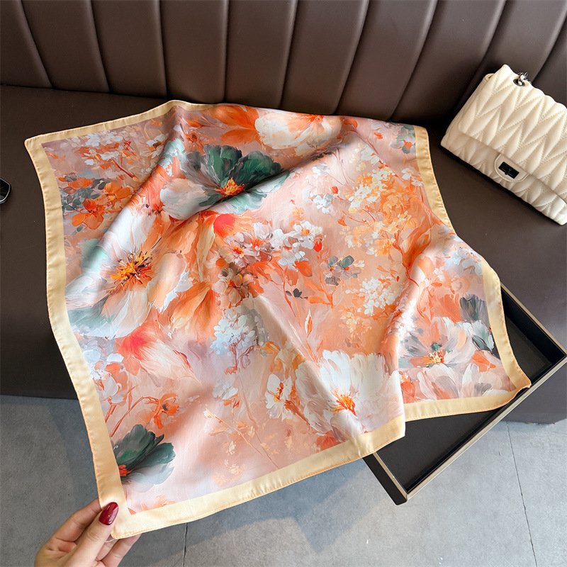 2026 جديد الأزهار طباعة الحرير - مراجعة Ascot Neck Scarf وسعره