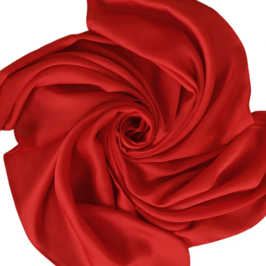 وشاح ساتان نسائي 70 سم بلون مو - مراجعة Ascot Neck Scarf وسعره