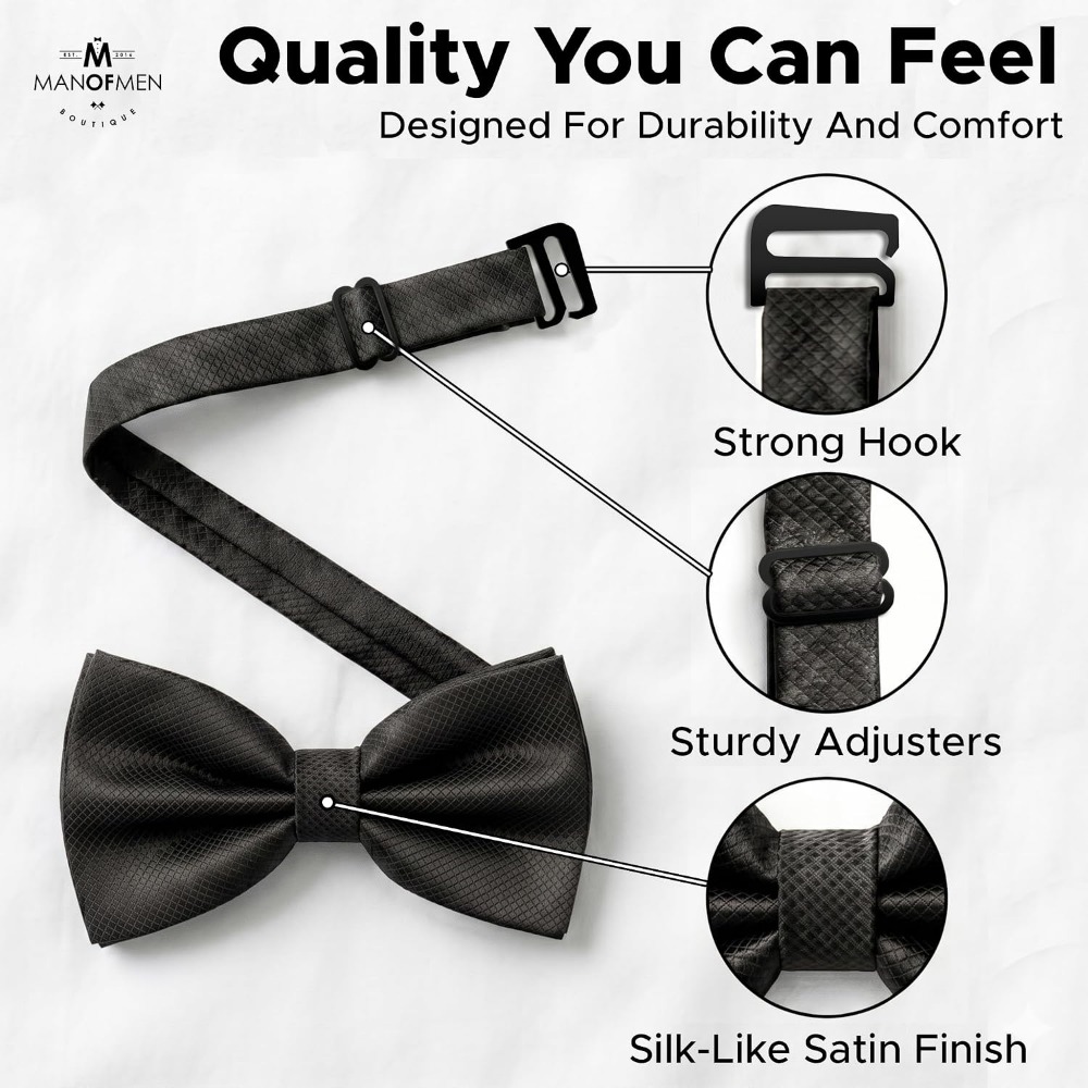 ربطة عنق جاهزة للرجال من البول - مراجعة Bow Tie Pre Tied وسعره