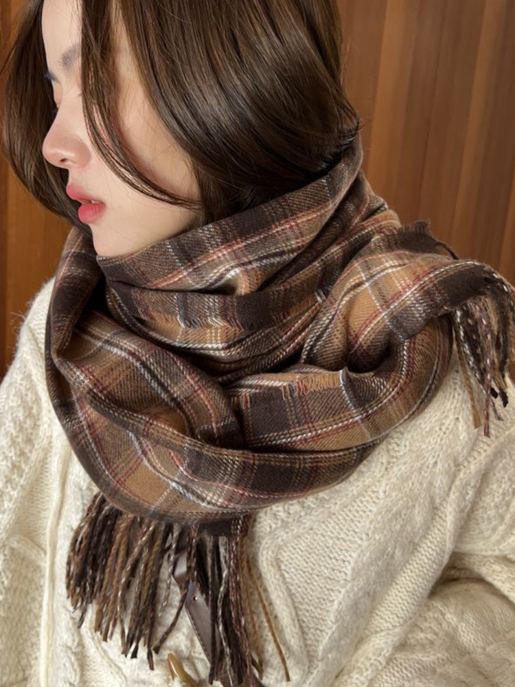 وشاح نسائي جديد من الكشمير الم - مراجعة Woven Scarf Blanket وسعره