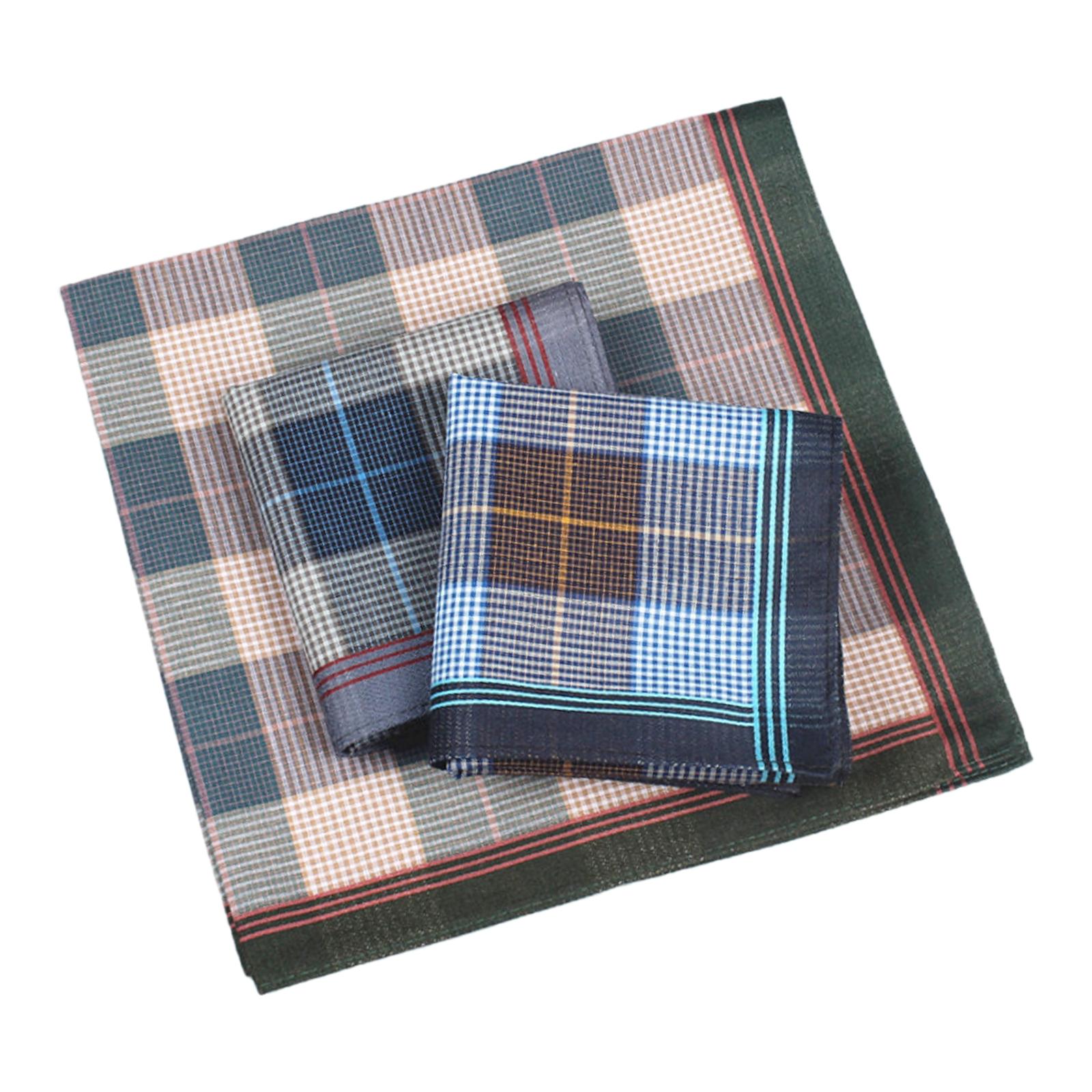 6 قطع مناديل جيب مربعة، مناديل - مراجعة Handkerchief Cotton Men وسعره
