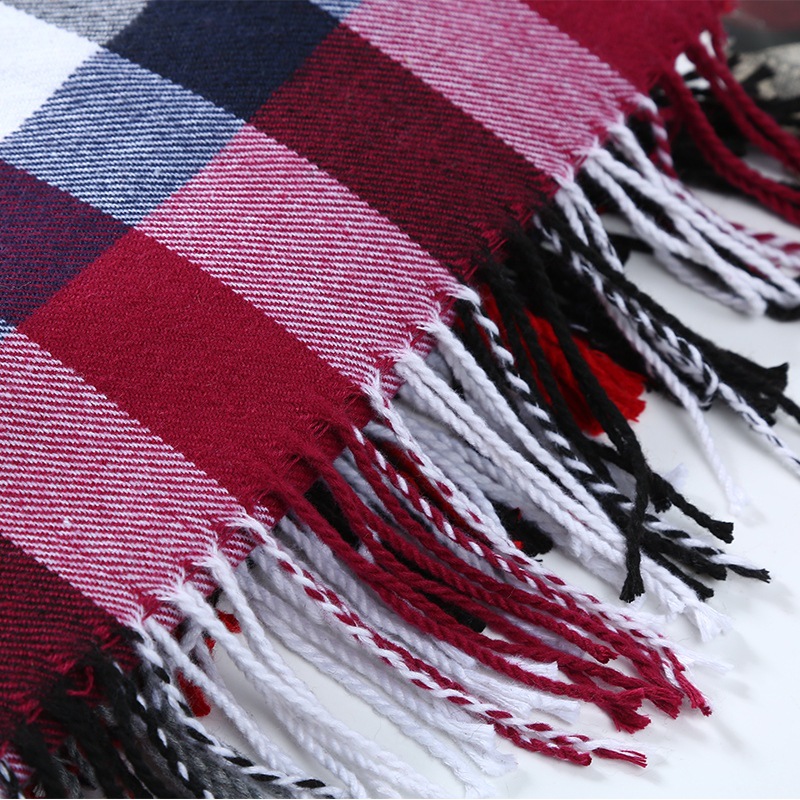 الشتاء الرجال وشاح منقوشة شريط - مراجعة Muffler Men Wool وسعره