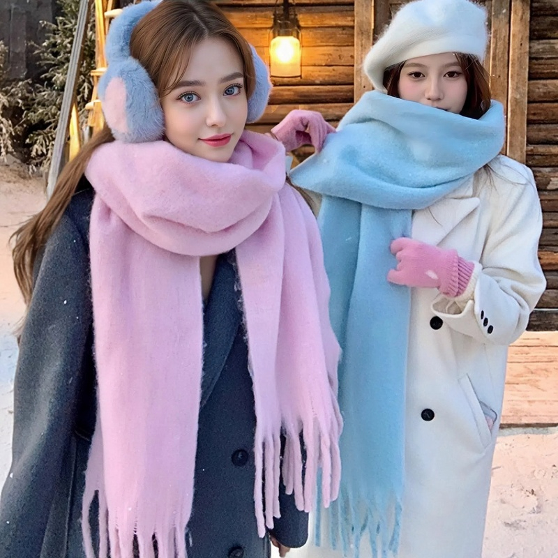 وشاح الشتاء للنساء الكشمير الد - مراجعة Woven Scarf Blanket وسعره