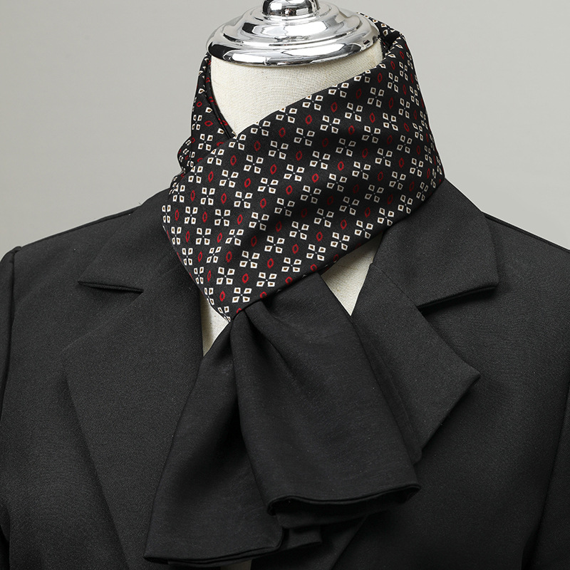 وشاح رجالي تقليد الحرير وشاح ل - مراجعة Ascot Neck Scarf وسعره