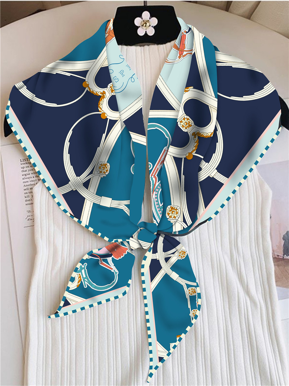 مثلث شالات وشاح حريري المرأة ك - مراجعة Pashmina Wrap Large وسعره