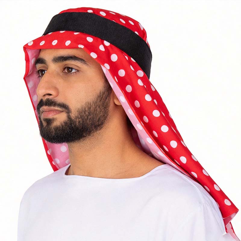زي عربي تقليدي للرجال، ثوب عرب - مراجعة Ascot Neck Scarf وسعره